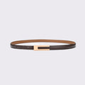 Thin Natural Leather Belt Silvat