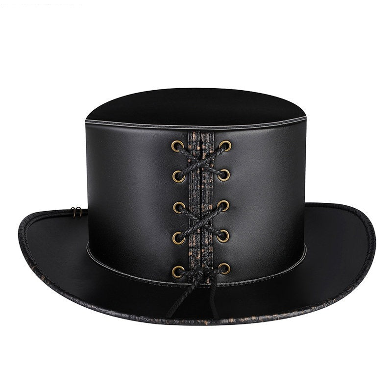 Gothic Leather Hat Brent