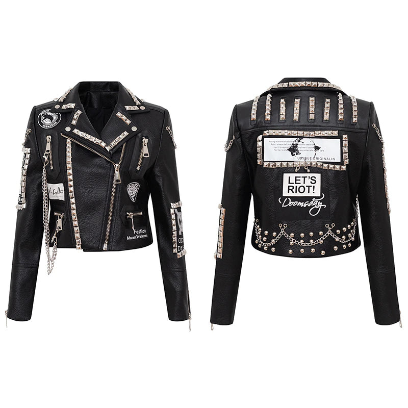 Heavy Metal Leather Jacket WS J42