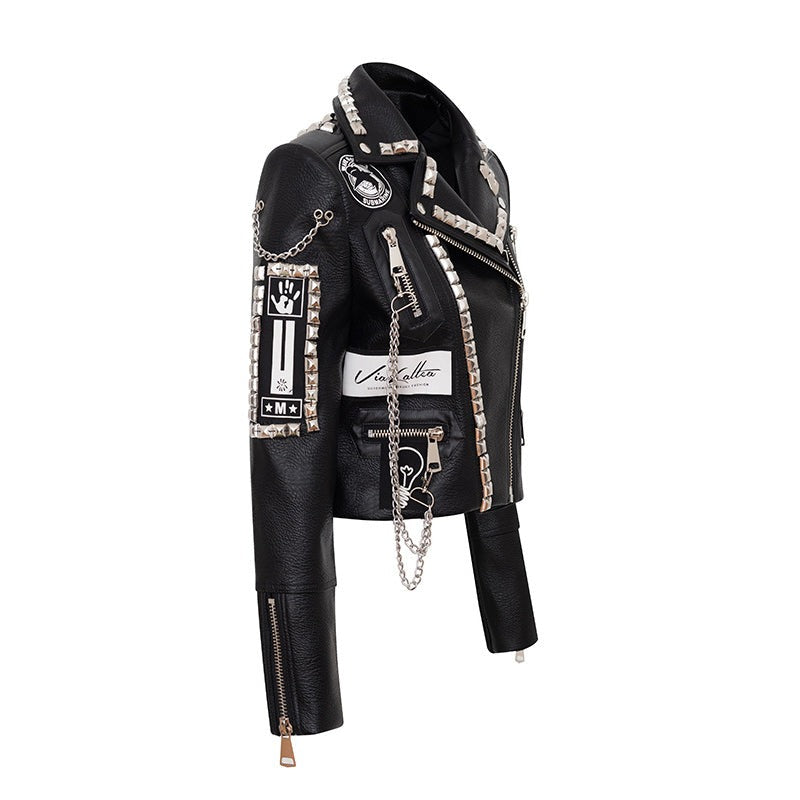 Heavy Metal Leather Jacket WS J54