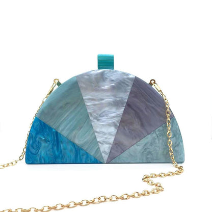 Acrylic Party Handbag Blue