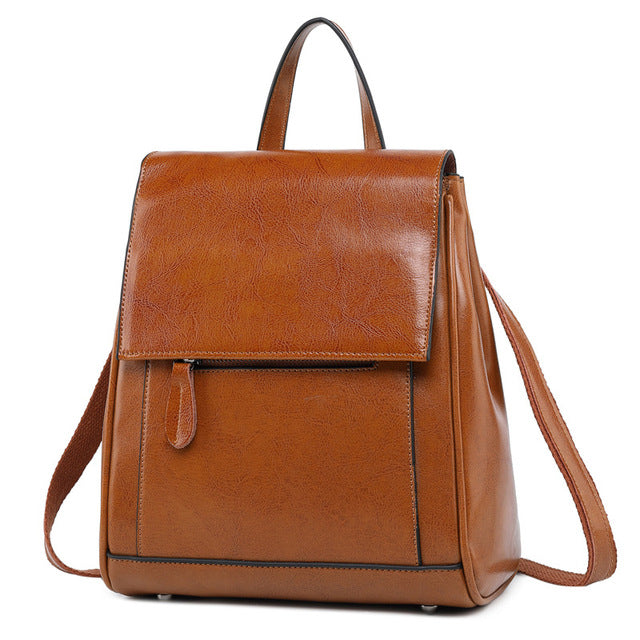 Genuine Leather Backpack Cerdeña