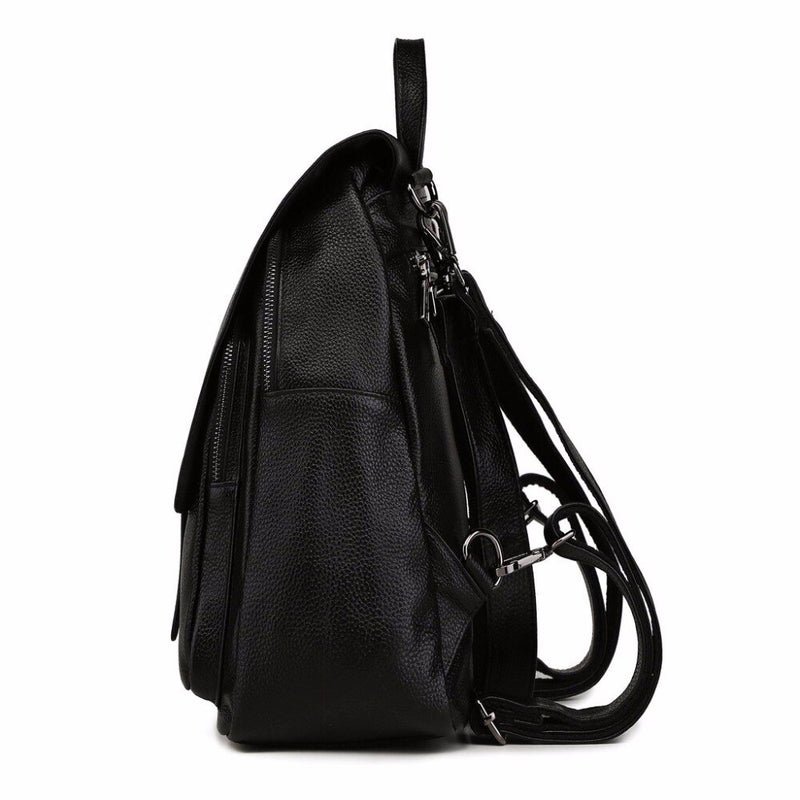 Natural Leather Backpack Karla