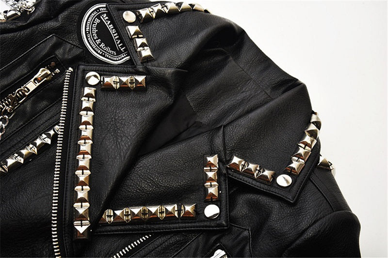 Heavy Metal Leather Jacket WS J42