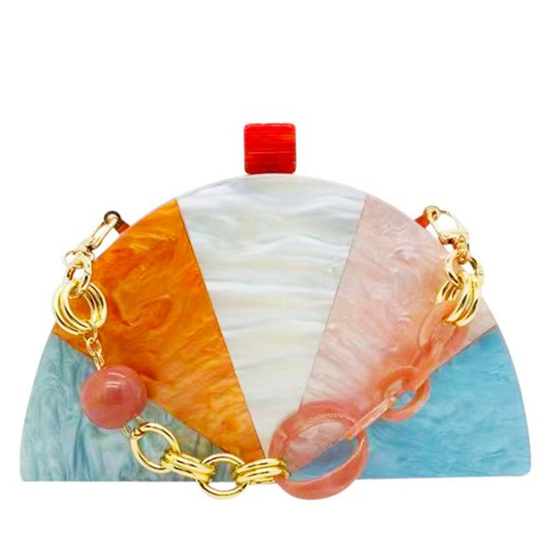 Acrylic Party Handbag Rainbow