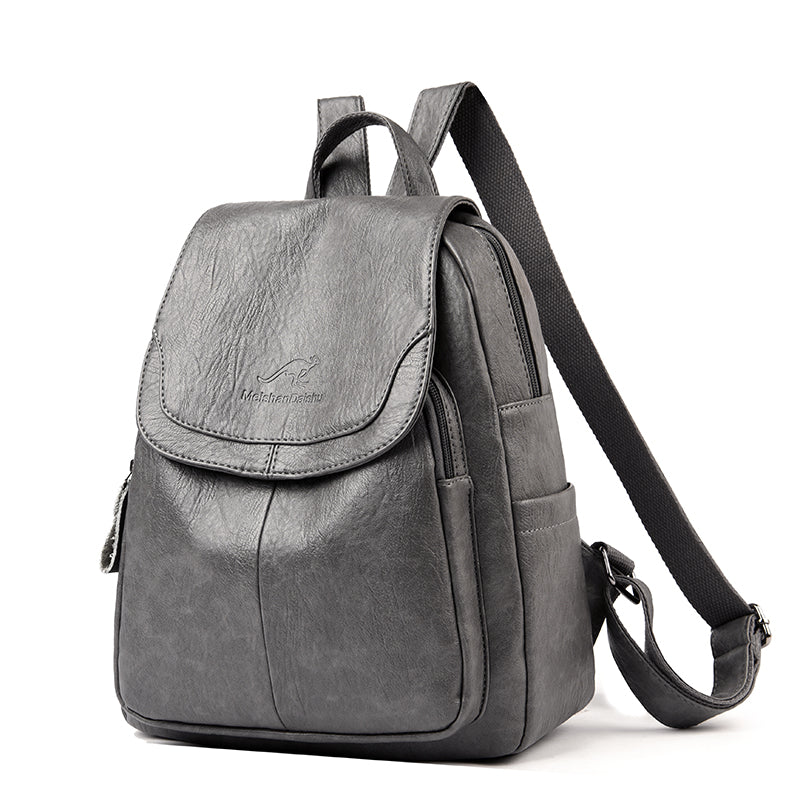 Soft Leather Backpack Santorini