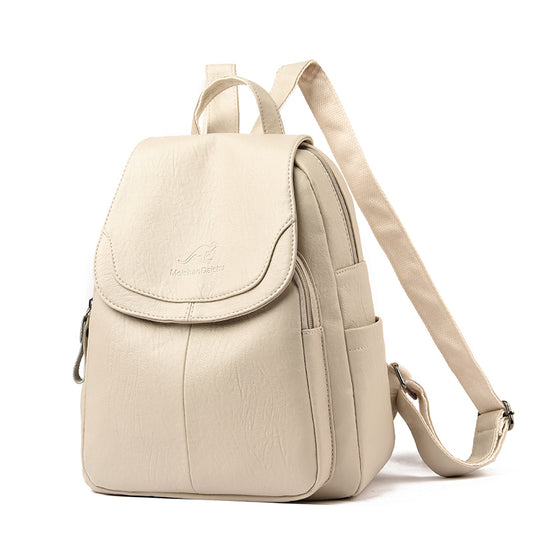 Soft Leather Backpack Santorini
