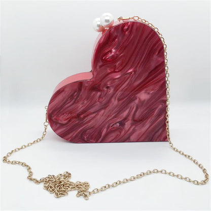 Acrylic Party handbag Heart