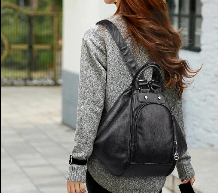 Natural Leather Backpack WS Boly