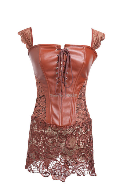 Leather Corset Dress WS Loretta