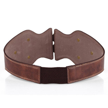 Double Buckle Leather Belt