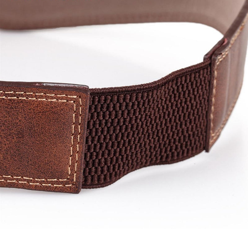Double Buckle Leather Belt