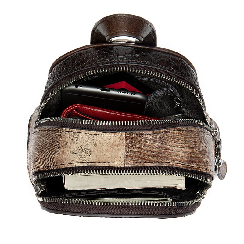 Natural Leather Backpack Gisli