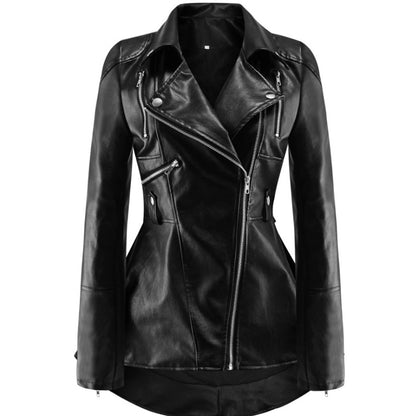Long Gothic Leather Jacket WS J43