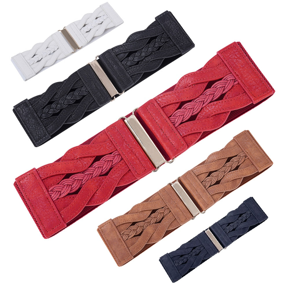 Braided Leather Belt 5 Colors Pamter