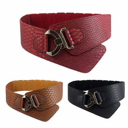 Wide leather belt Alice