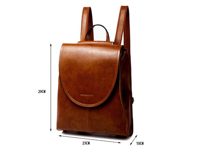 Natural Leather Backpack Igotzu