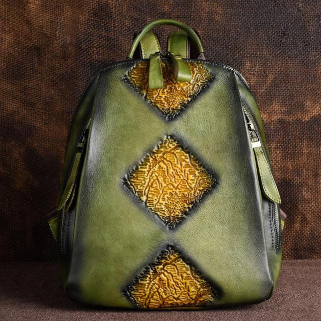 Handmade Leather Backpack Masako