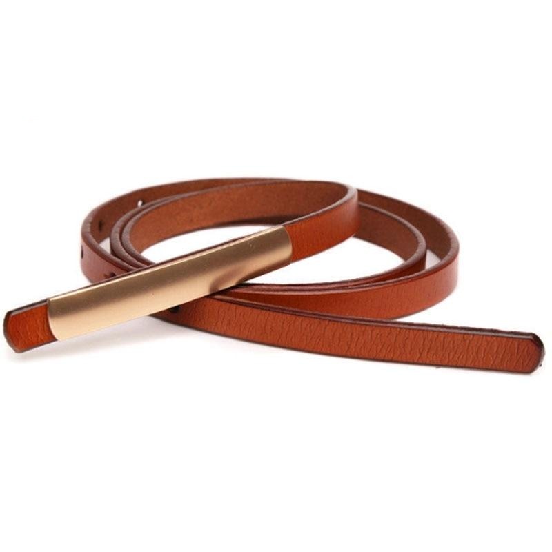 Natural Leather Belt Fine Sauly