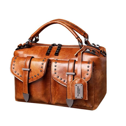 Retro Leather Handbag Babel