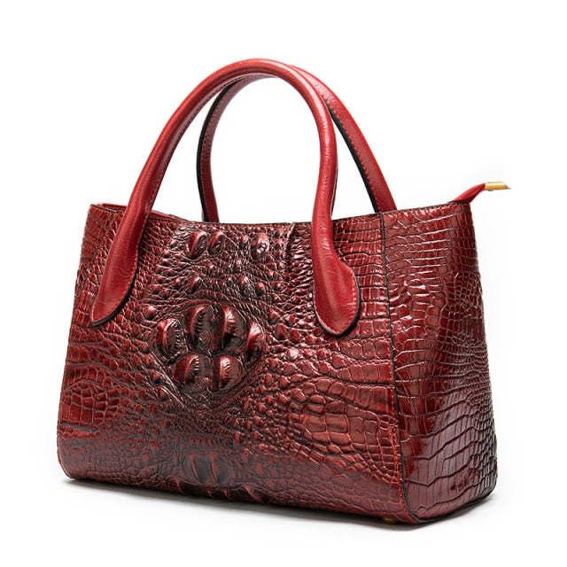 Crocodile leather bag Bazum
