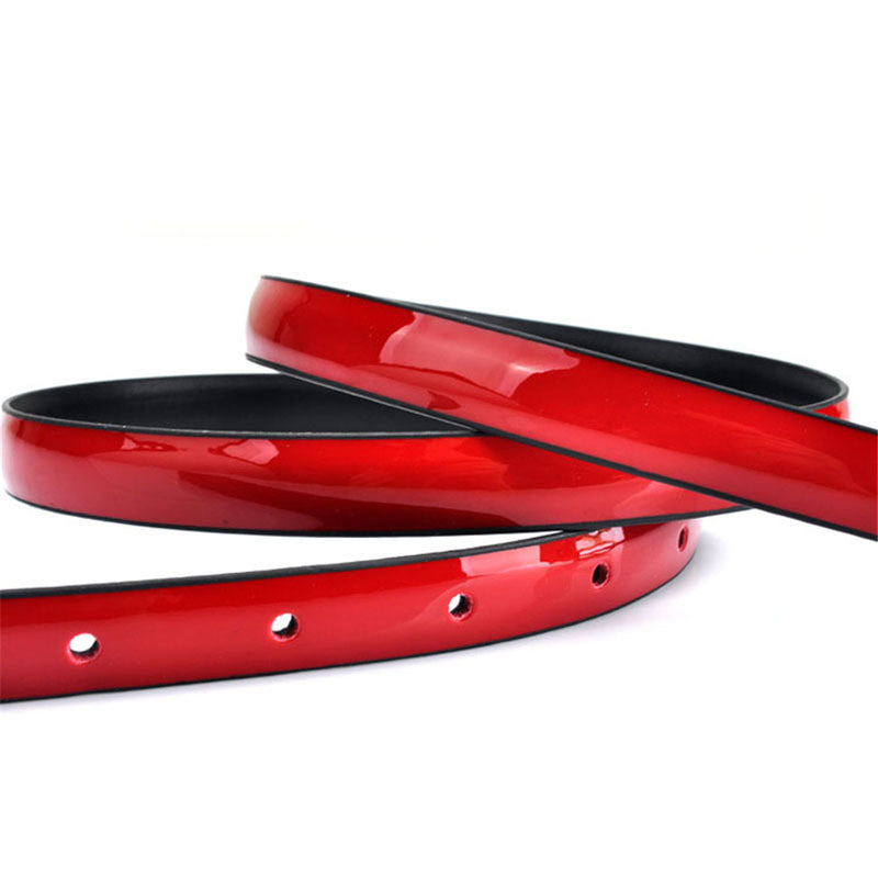 Thin Patent Leather Belt Lisy