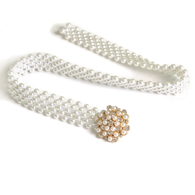 Elastic Pearls Belt Glady