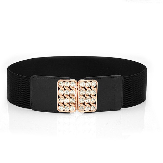 Elastic Lace Belt with Rhinestones Rokka