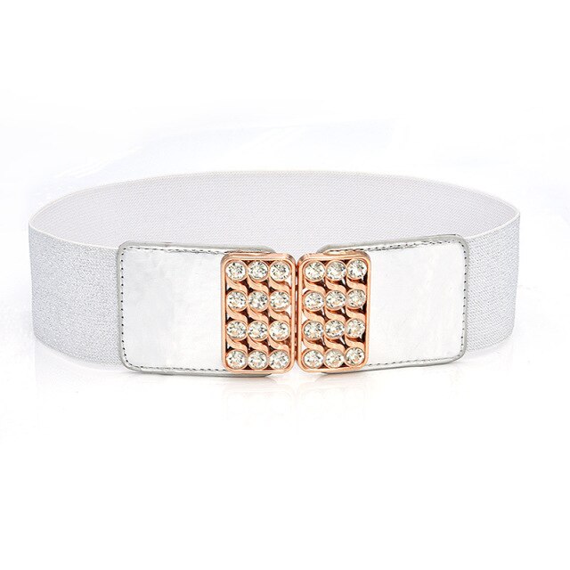 Elastic Lace Belt with Rhinestones Rokka