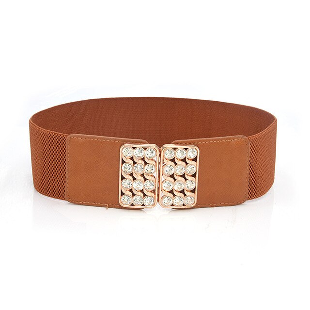 Elastic Lace Belt with Rhinestones Rokka