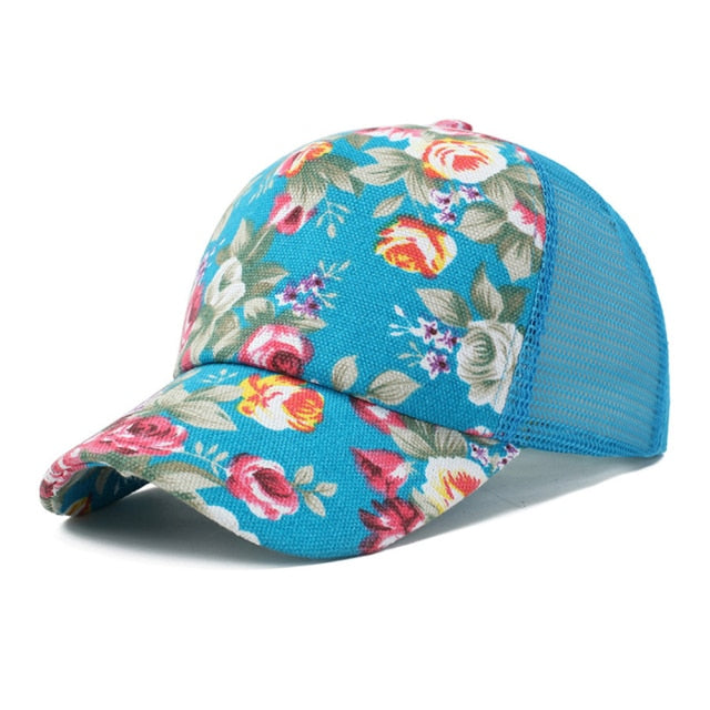 Breathable Spring Floral Cap Candy