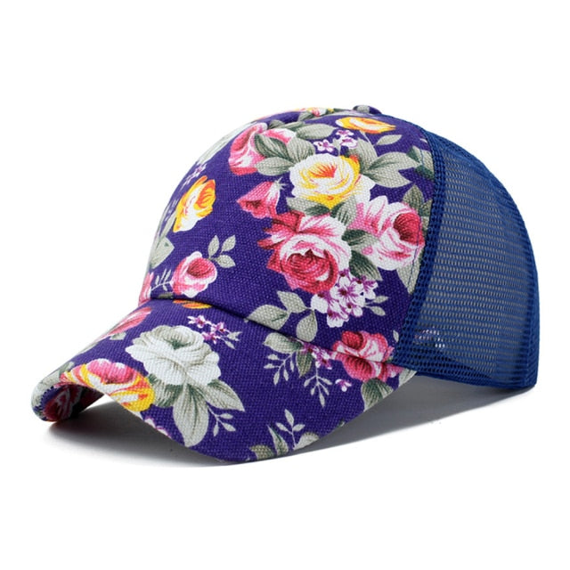 Breathable Spring Floral Cap Candy