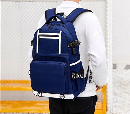 Large Sports Backpack + Usb  WS SB01