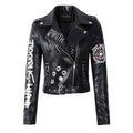 Leather Jacket Punk WS J33