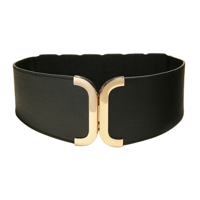 Gold Buckle Leather Belt Gomy