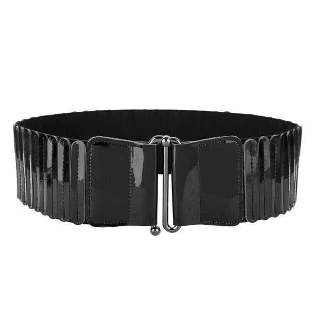 Elastic Leather Belt Lumba