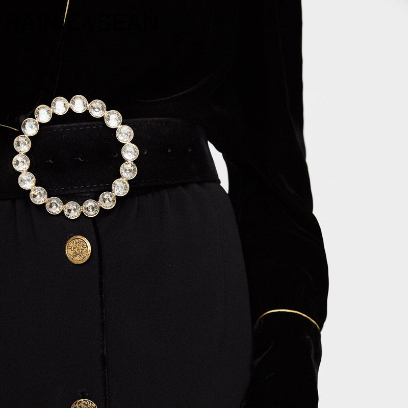 Pearls Velvet Belt Anne