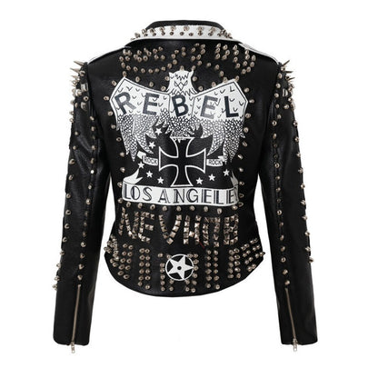 Punk-Rock Leather Jacket WS J50