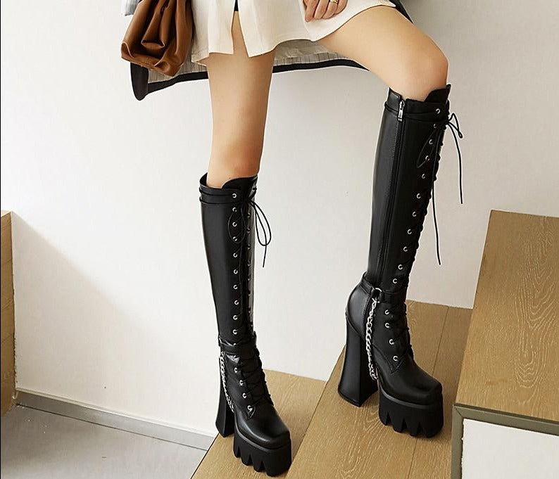 Gothic Boots High Heel WS F27