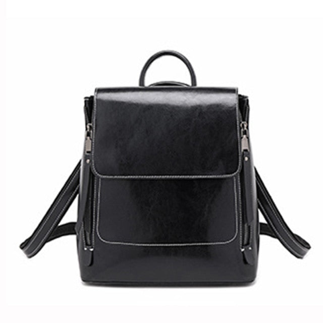 Natural Leather Backpack Rukta