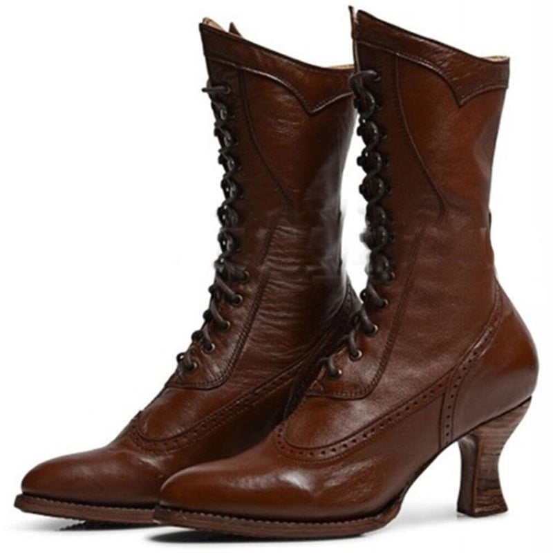 Vintage Gothic Boots WS F33 ( 3 Colors)