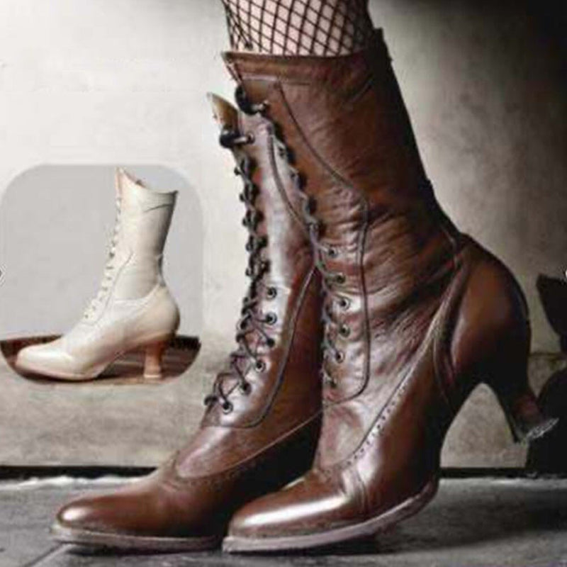 Vintage Gothic Boots WS F33 ( 3 Colors)