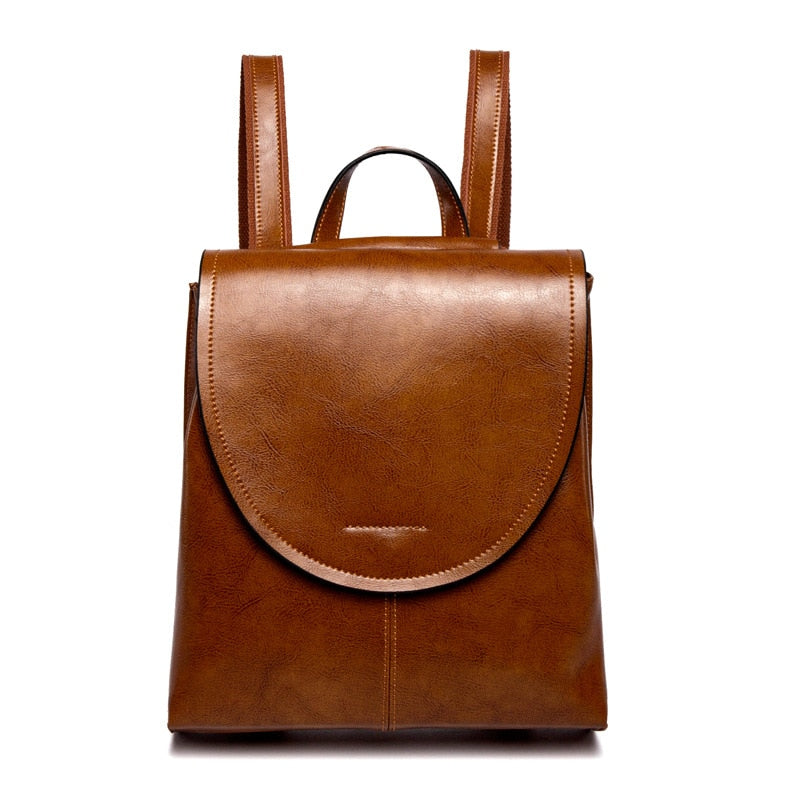 Natural Leather Backpack Igotzu