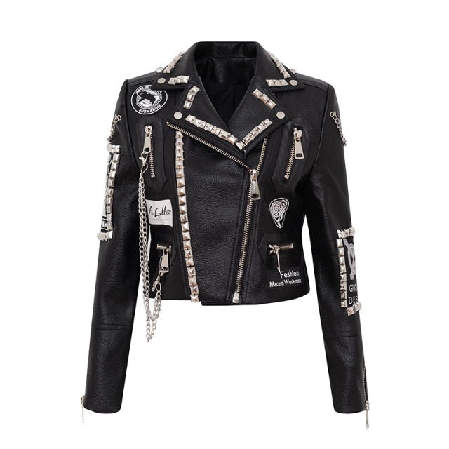 Heavy Metal Leather Jacket WS J54