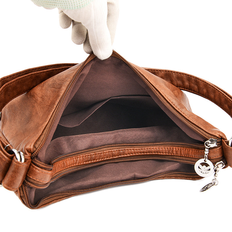 Soft Leather Shoulder Bag Amay