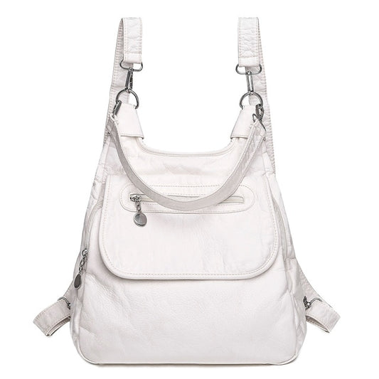 Soft Leather Backpack Rosy