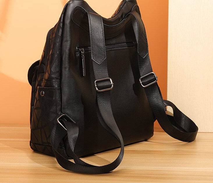 Natural Leather Backpack Kana