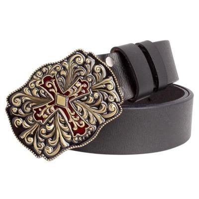 Natural Leather Belt Gothic WS B11