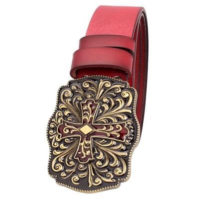 Natural Leather Belt Gothic WS B11
