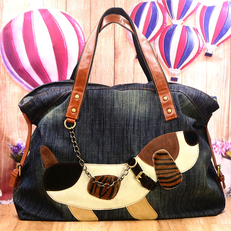 Jeans bag with dog Boby